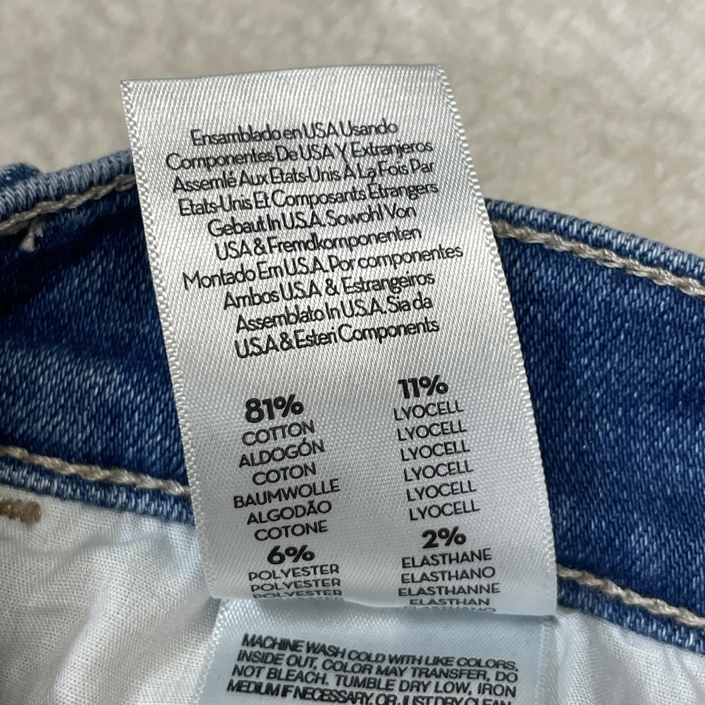 Mother Size 26 The Hustler Ankle Fray Denim Jean Wash No Promises Style Q117-686 - Picture 11 of 11